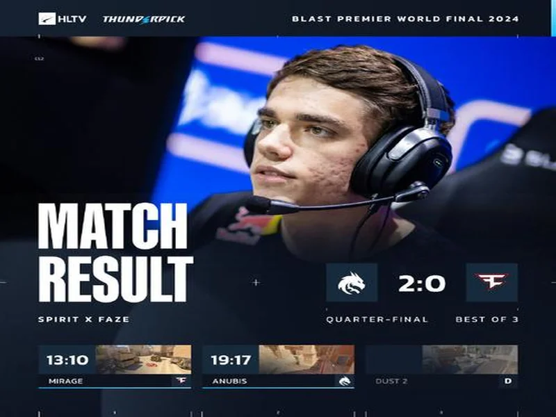 BLAST赏金赛S1决赛阶段：上帝的信徒！PARIVISION 2-1 Spirit